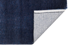 Louisville Navy Modern Wool Viscose Handmade Rug