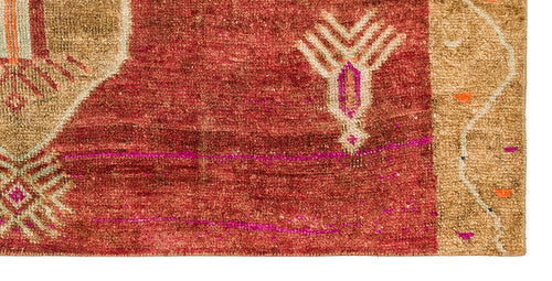 Kavala Red Classic Wool Handmade Area Rug 3'2" x 6'6"