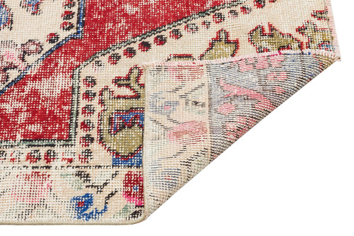 Kavala Red Classic Wool Handmade Area Rug 4'5" x 5'7"