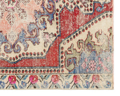 Kavala Red Classic Wool Handmade Area Rug 4'5" x 5'7"