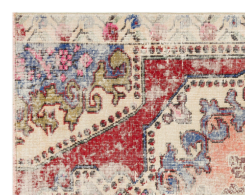 Kavala Red Classic Wool Handmade Area Rug 4'5" x 5'7"