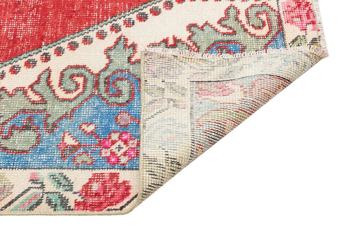 Kavala Red Classic Wool Handmade Area Rug 4'4" x 7'3"