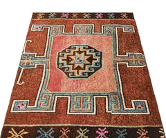 Kavala Red Classic Wool Handmade Area Rug 3'1" x 4'5"