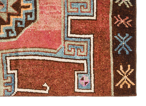 Kavala Red Classic Wool Handmade Area Rug 3'1" x 4'5"