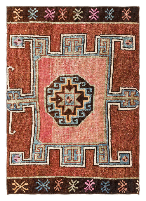 Kavala Red Classic Wool Handmade Area Rug 3'1" x 4'5"