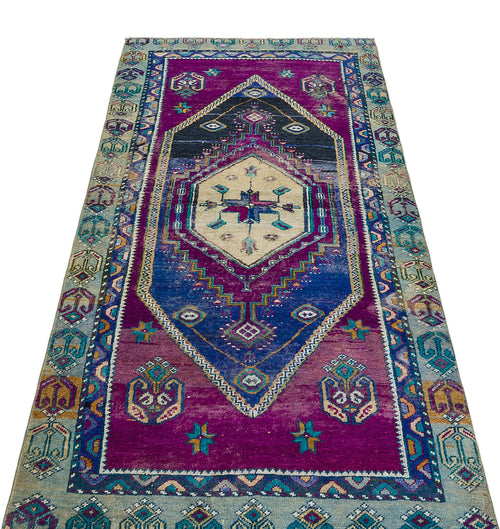 Kavala Blue Classic Wool Handmade Area Rug 3'1" x 6'7"