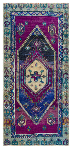 Kavala Blue Classic Wool Handmade Area Rug 3'1" x 6'7"