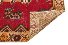 Kavala Red Classic Wool Handmade Area Rug 3'4" x 5'5"