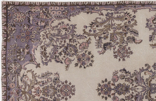 Atina Brown Vintage Wool Handmade Area Rug 5'7" x 9'6"