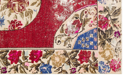 Kavala Red Classic Wool Handmade Area Rug 4'6" x 7'5"