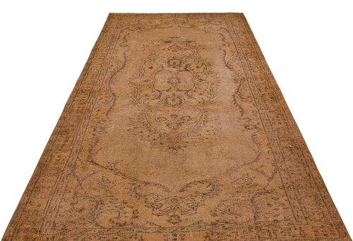 Atina Brown Vintage Wool Handmade Area Rug 5'7" x 9'6"