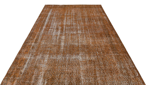 Atina Brown Vintage Wool Handmade Area Rug 6'7" x 10'1"