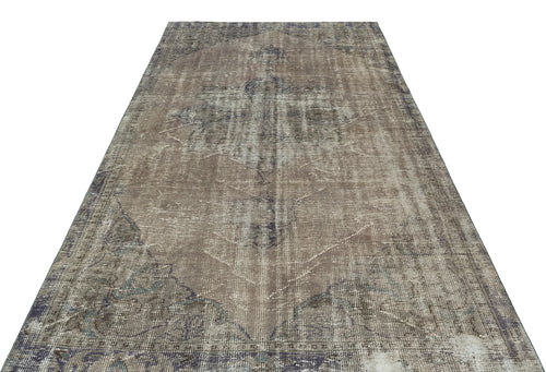Atina Grey Vintage Wool Handmade Area Rug 5'6" x 9'1"