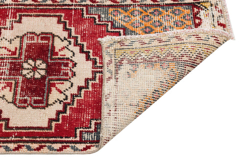 Kavala Red Classic Wool Handmade Area Rug 1'5" x 2'11"