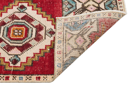 Kavala Red Classic Wool Handmade Area Rug 1'6" x 3'0"