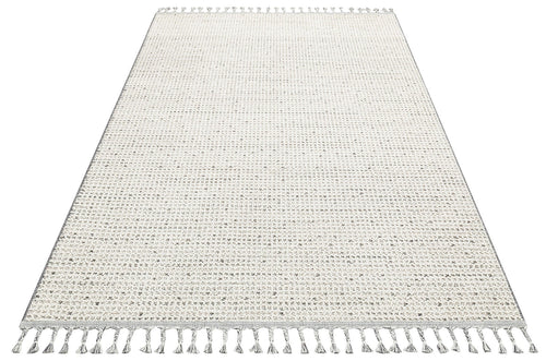 Jute Area Rug - Modern Machine Made Cream Jute Carpet With Soft Texture