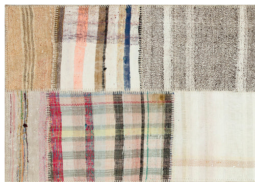 Teselya 36198 Multy Striped Wool Handmade Area Rug 5'3" x 7'6"