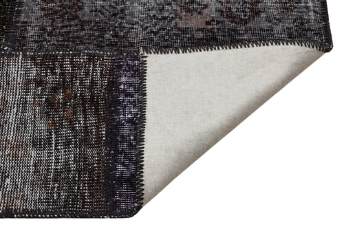 Iskece Grey Vintage Wool Handmade Area Rug 7'10" x 9'10"