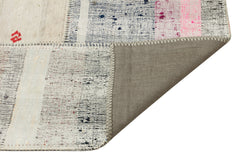 Teselya 36323 Beige Striped Wool Handmade Area Rug 5'1" x 7'7"