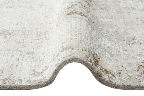 Grey Vintage Area Rug - Machine Made Carpet | Washable Non Slip Flatweave Rug