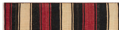 Girit Multy Striped Wool Handmade Area Rug 1'10" x 7'5"