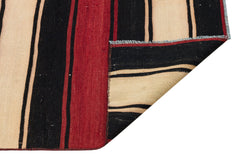 Girit Multy Striped Wool Handmade Area Rug 1'10" x 7'3"