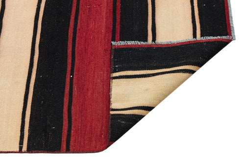 Girit Multy Striped Wool Handmade Area Rug 1'10" x 7'3"