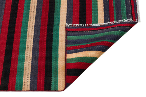 Girit Multy Striped Wool Handmade Area Rug 2'4" x 9'6"