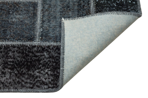 Iskece Grey Vintage Wool Handmade Area Rug 6'0" x 9'4"