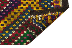 Girit Red Geometric Wool Handmade Area Rug 2'11" x 11'8"