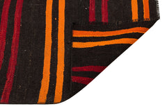 Girit Brown Striped Wool Handmade Area Rug 2'8" x 9'7"