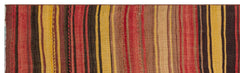 Girit Multy Striped Wool Handmade Area Rug 2'8" x 8'11"