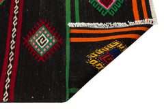 Girit Brown Geometric Wool Handmade Area Rug 2'9" x 12'6"