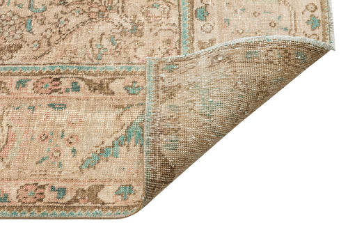 Epir Beige Vintage Wool Handmade Area Rug 2'6" x 8'11"