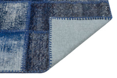 Iskece 36480 Black Patchwork Wool Handmade Area Rug 2'7" x 4'11"