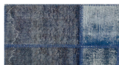 Iskece 36480 Black Patchwork Wool Handmade Area Rug 2'7" x 4'11"