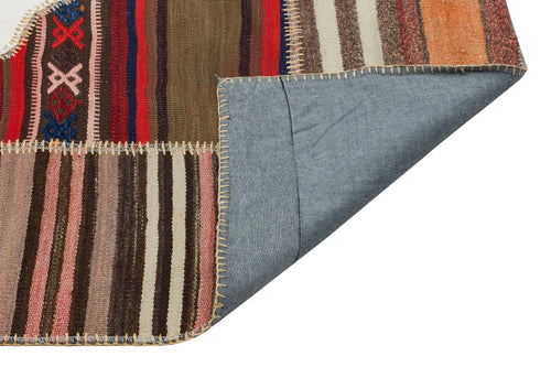 Teselya Red Vintage Wool Handmade Area Rug 5'3" x 7'4"