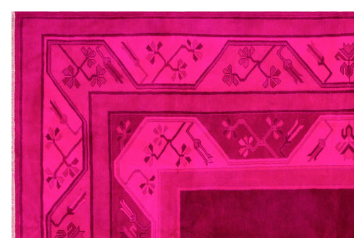 Kavala Red Classic Wool Handmade Area Rug 6'11" x 10'3"