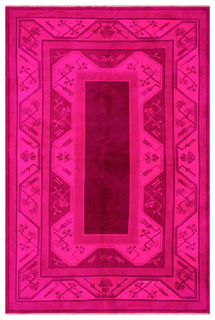 Kavala Red Classic Wool Handmade Area Rug 6'11" x 10'3"