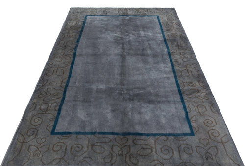 Kavala Grey Classic Wool Handmade Area Rug 5'1" x 7'7"