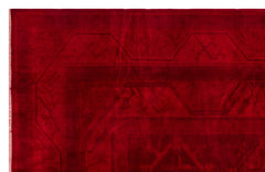 Kavala Red Classic Wool Handmade Area Rug 6'7" x 10'2"