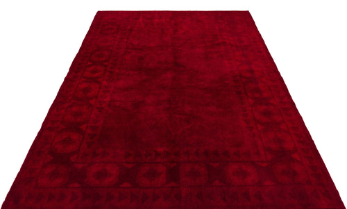 Kavala Red Classic Wool Handmade Area Rug 5'9" x 7'3"