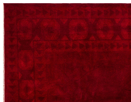 Kavala Red Classic Wool Handmade Area Rug 5'9" x 7'3"