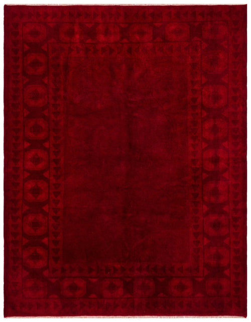 Kavala Red Classic Wool Handmade Area Rug 5'9" x 7'3"