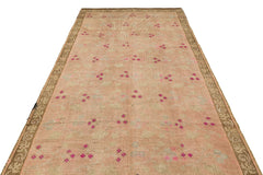 Girit Brown Geometric Wool Handmade Area Rug 5'8" x 9'7"