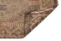 Girit Brown Geometric Wool Handmade Area Rug 5'11" x 9'9"