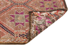 Girit Brown Geometric Wool Handmade Area Rug 5'10" x 9'7"