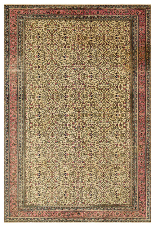Kavala Red Classic Wool Handmade Area Rug 5'6" x 10'4"