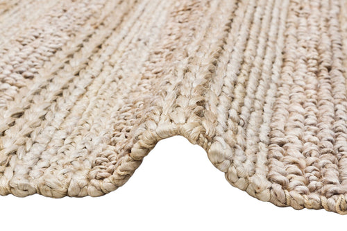 Handmade Jute Rug – Grey Striped Natural Fiber Carpet | Durable Flatweave Mat