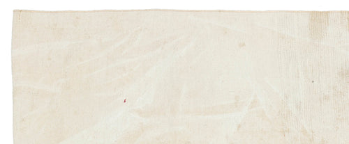 Girit Beige Striped Wool Handmade Area Rug 2'9" x 6'10"